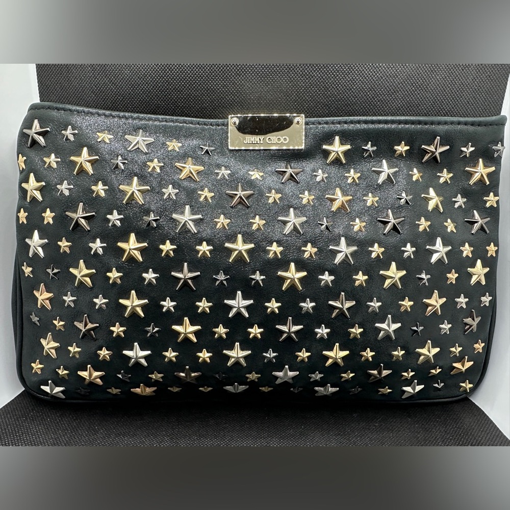Like New Jimmy Choo Star-Studded Zulu Clutch
